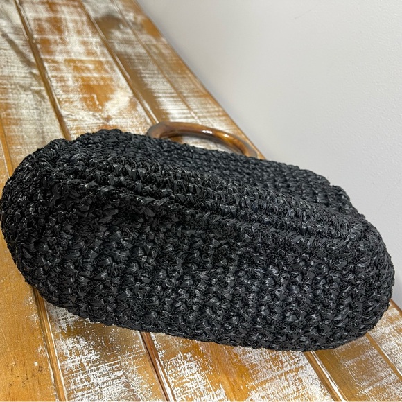 B. Forman Vintage Black Purse with wooden handle - Picture 5 of 11